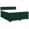 Maison Exclusive - Sommier à lattes de lit et matelas Vert foncé 200x200cm Velours