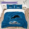Detroit Lions Pattern Bedding uilt Set uilt Cover Pillowcase Home Decoration Birthday Gift (1*duvet cover + 2*pillowcase without core)