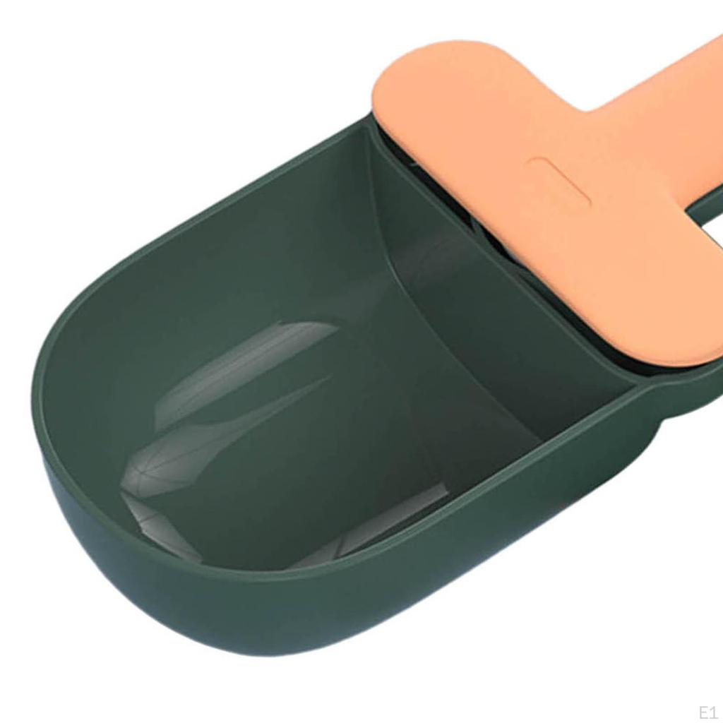 Cat Measuring with Ergonomic Bag Clip Handle Food Feeder Multifuctional Pet Scooper Cats