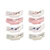 Chopstick Rests Set of 8, Cute & Stylish Chopstick Holders, Ceramic Chopstick Pillows, Tableware Accessories, Plum Blossom Japanese Pattern,