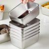 6Pcs Convenient Stainless Steel Food Plate with Lid Food Grade Sealed Box Food Serving Tray  Cooking