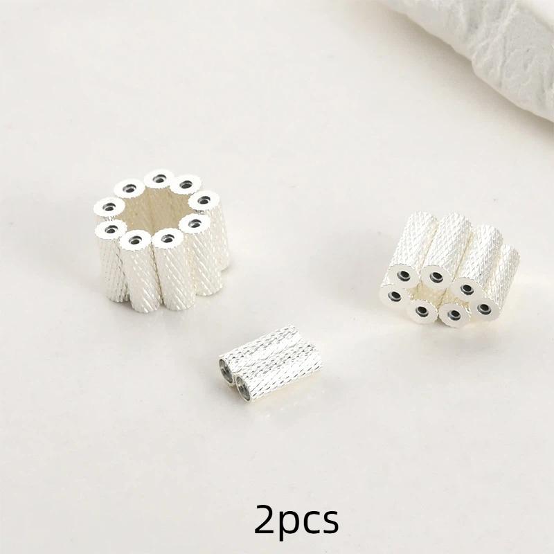 2Pcs Magnetic Attraction Spacer Bead For Jewelry Findings Making Necklace Supplies Diy Brass 14K Gold Plated Accessories