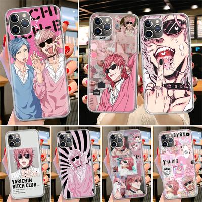 Etui na telefon Anime Yarichin Bitch Club na iPhone'a 11 13 Pro Max 12 Mini Apple X XS XR 6 6S 8 7 Plus SE2 5 5S + spersonalizowane etui Coque Co