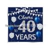 Blue Gold 1st Birthday Party Disposable Tableware Set