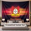 Custom Name Text Tapestry Bayer Leverkusen Football Personalized Polyester Wall Tapestry For Bedroom And Room