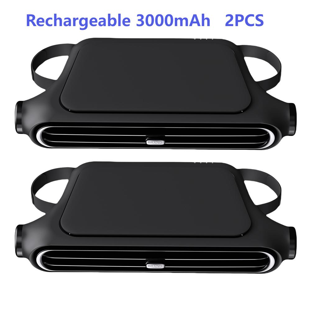 Car Cooling Fan for Backseat 3 Speeds USB/Rechargeable Car Seat Headrest Fan Electric Car Seat Fan for Mini Cars RVs Sedans