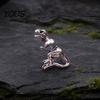 Vintage Texture Earring Alloy Piercing Earring, 3D Tyrannosaurus Rex Design Stud Retro Metal Distressed Dinosaur for Street Style Jewelry Gift