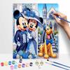 Disney Wedding Pluto Oil Paint Hand Painting Kit Decoration Classic Style Home Decor Gifts For Couple Artworks DIY Wall Craft Painting