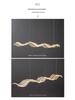 Wave Ribbon Minimalist Chandelier - Luxury Designer Light for Modern Hotel Bars and Restaurants