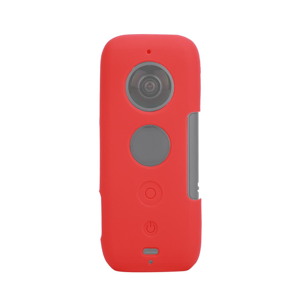 Sports Motion Camera Silicone  ive Case with Lens Cover for NaInsta360 One X