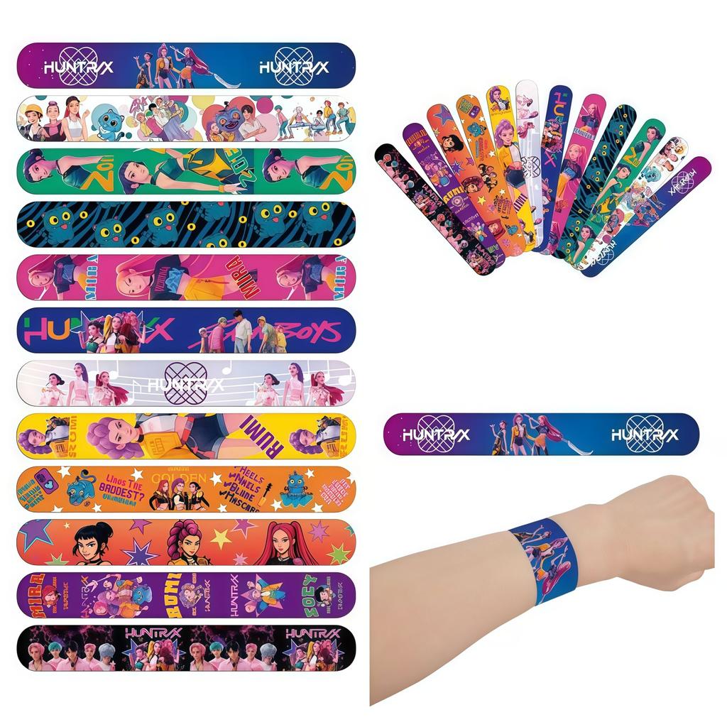 Balon Kpop Łowca Demonów Topper na Tort Dekoracja Urodzinowa k-pop Łowcy Demonów Naklejka Breloki Urodzinowe Upominki na Imprezę dla Dzieci