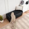 Rectangular Ottoman with Storage, PU Leather, Tufted Bench for Bedroom, Living Room, Entryway, Hallway, Supports 150 kg, Stylish, Functional