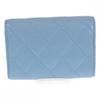 Chanel AP3397 Tri-fold Wallet Strass Blue Women