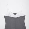 2025 Spring Women's European & American Style Poplin Patchwork Short Dress