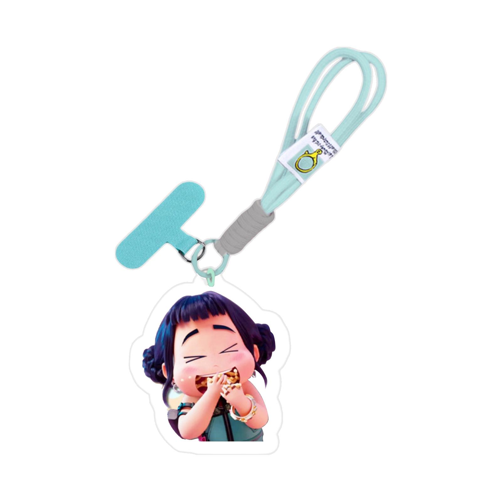 

Peripheral Acrylic Pendant Mobile Phone Clip Wrist Strap DIY Gift One Size