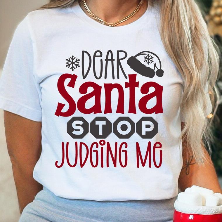 Ladies Merry Christmas Cute Letter Printed Regular Casual Daily Short Sleeve Round Neck Womens Tshirt