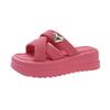 Cool Slippers Female Summer Wear 2025 New Fairy Style with Skirt Platform Beach Sandals Fashion Pregnant Women One-word