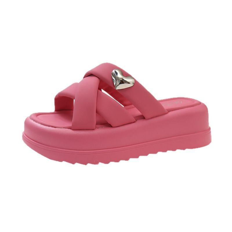 Cool Slippers Female Summer Wear 2025 New Fairy Style with Skirt Platform Beach Sandals Fashion Pregnant Women One-word