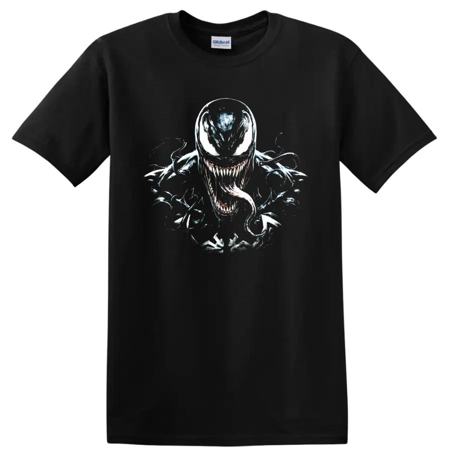 Venom Horror Character T Shirt W/ Symbiote Monster Graphic Dark Movie Fan Tee