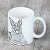 German Shepherd Dog, Alsatian Wolf Dog - cup with a dog, cute cup with graphics, a gift with your photo from the Art-Dog brand
