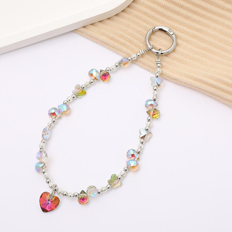 

Подвеска-цепочка для телефона в виде бабочки для iPhone, для Samsung, Huawei, Xiaomi, шнурок-петля для мобильного телефона, брелоки, украшение для сумки