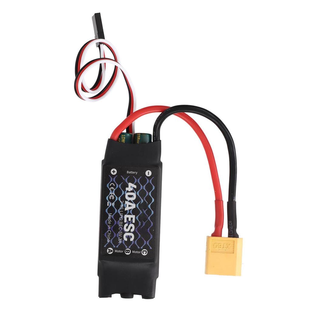 40A ESC 2?4S Electric Speed Controller 5V 3A BEC with XT60 Plug for RC Drone Airplane Brushless
