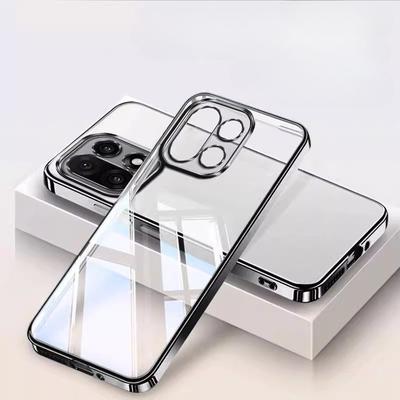 Plating Frame Soft Case for Oneplus 15 Shockproof Electroplated Silicone TPU Bumper Phone Back Cover for One Plus 15 1+15