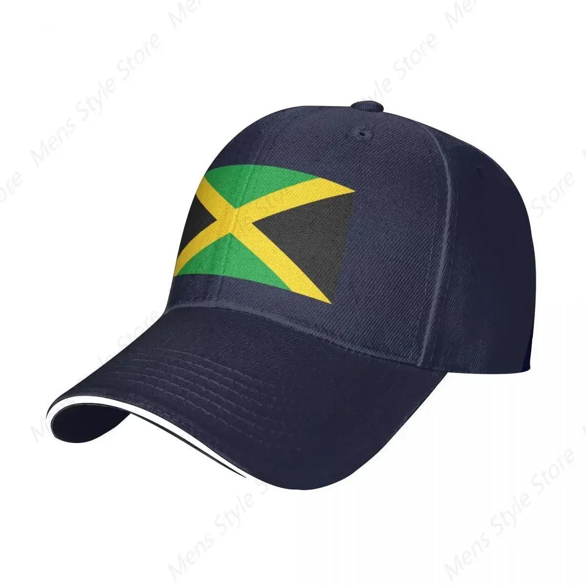 

Flag Of Jamaica Green Yellow Black Baseball Caps Casual Sandwich Hats One Size