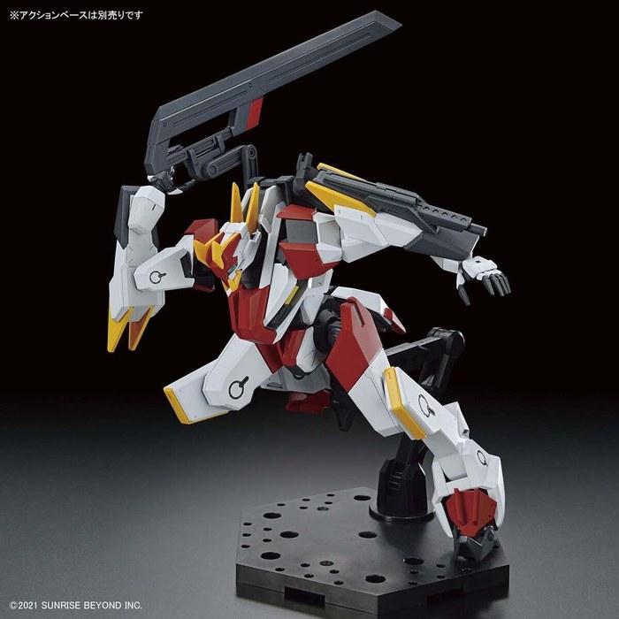 BANDAI SPIRITS HG Border Warfare Machine Meiles Kenbu Zan 1/72 Scale Color-Coded Plastic Model Kit White/Red 2.79x24.64x16.51cm