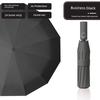 24 Bone Automatic Umbrella Men's and Women's Folding Sun Umbrella Extra Large Solid Rain Dual-Use Sun Protection UV Protection Sun Umbrella