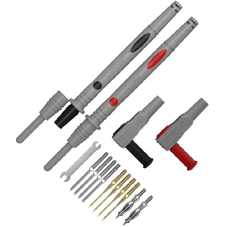 Industrial Multimeter Cable 20A 1000V Digital Multimeter Probe Test Leads Pen Tip with Rubber Coated Handle