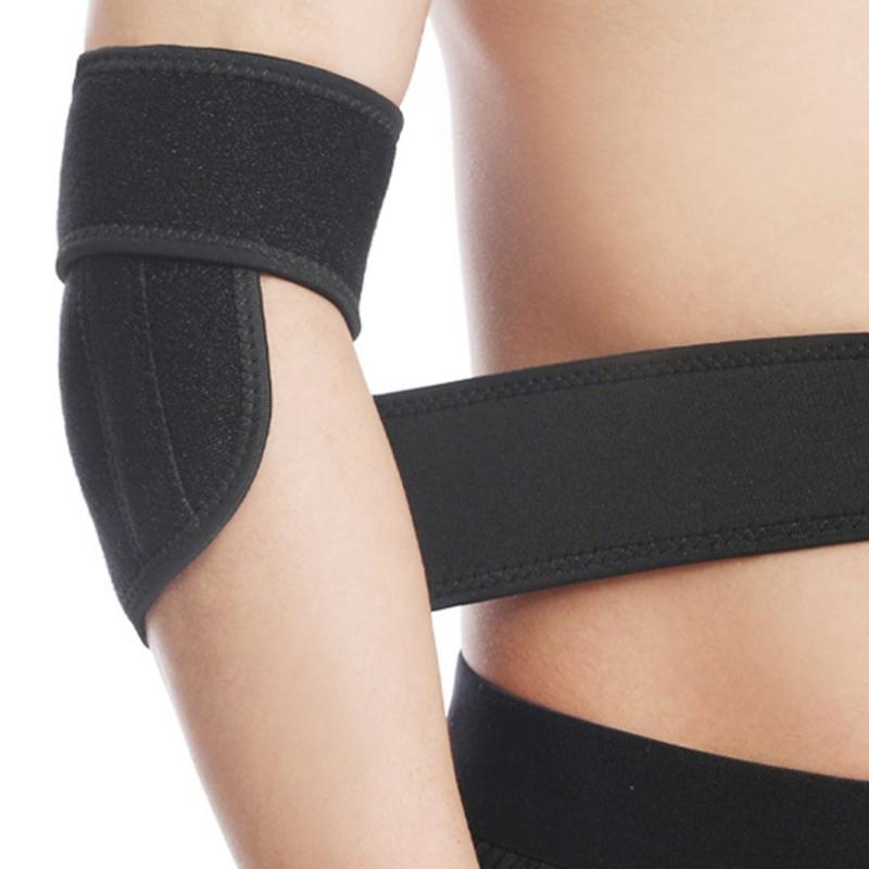 Elastic Elbow Support Brace Breathable Elbow Sleeve with Metal Spring Stabilizing Support for Basketball Sport Fitness