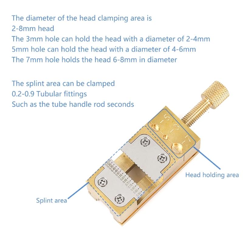 Watch Repair Tool Solid Copper Table Vise Clamp for Secure Watch Wheel Holder Watch Repairing Maintenance