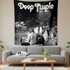 Plakát kapely Deep Purple jako tapiserie na zeď, Umění klasické rockové hudby, Retro hudební dekorace na zeď do ložnice, obývacího pokoje, koleje