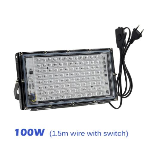 50W 100W Led UV Floodlight Ultraviolet Stage Lamp  LED Stage Blacklight Waterproof Disco Party Stage Backlight