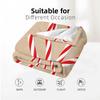 Candy Cane Gift Bow Anime Cartoon Flannel Blanket Soft Warm Throw for Bedroom Sofa Car Kids Holiday Gift