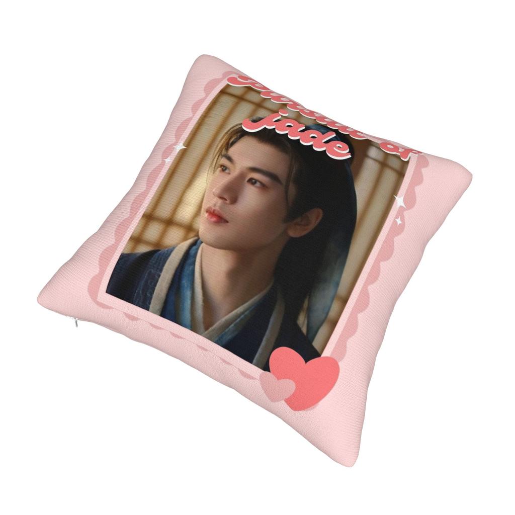 Pursuit Of Jad Chinese Drama Pillowcase Printing Fabric Cushion Cover Decor Throw Pillow Case Cover Seat Square 45*45Cm