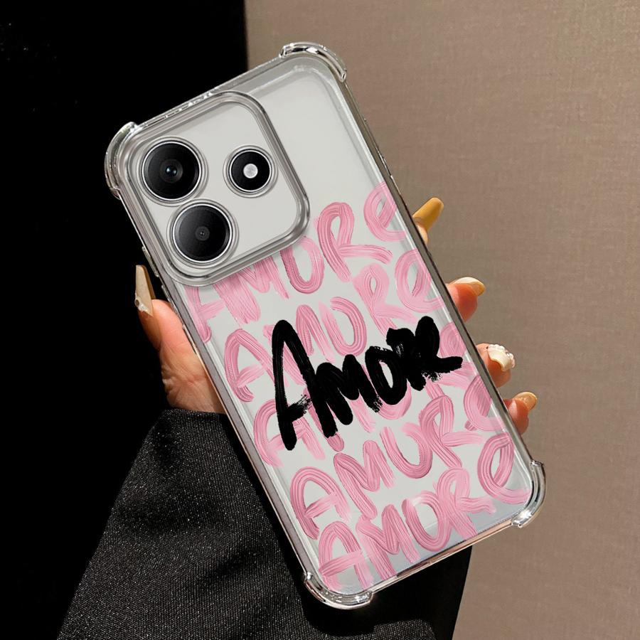 Creative Stylish English Letters Case for Redmi Note 14 Pro Plus Note 13 11s A3 A5 11 10 Lite K80 13C 12 9 Pro Phone Cover