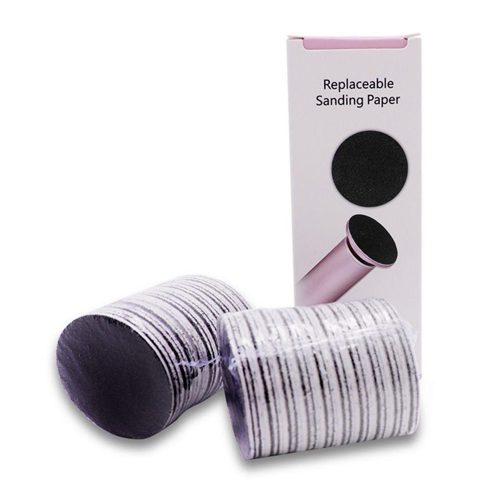 60 STÜCKE/Los 80/100/180 Körnung Ersatz-Schleifpapier-Scheibe Elektrischer Hornhautentferner für Füße