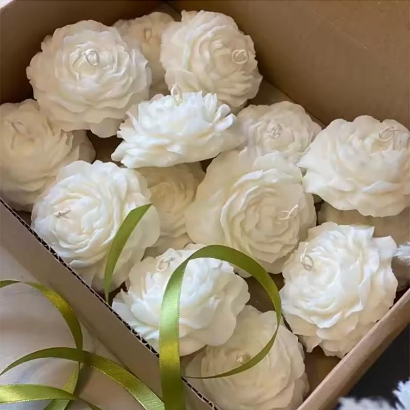 3D Große Pfingstrose Silikon Kerzenform DIY Handgemacht Kreative Blume Aromatherapie Gips Harz Seifenherstellungszubehör Set Heim Geschenke