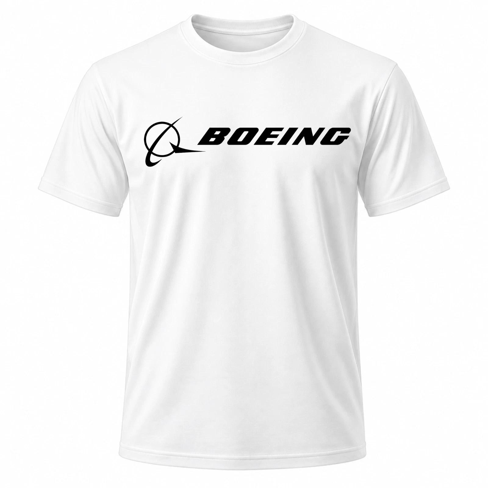 Boeing Logo Men s White Graphic T Shirt Freeships XXXXL