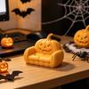 Yousheng Pumpkin Jewelry Storage Ornament, 3D Printed Halloween Pumpkin Sofa Shape, Handicrafts for Rings Earrings