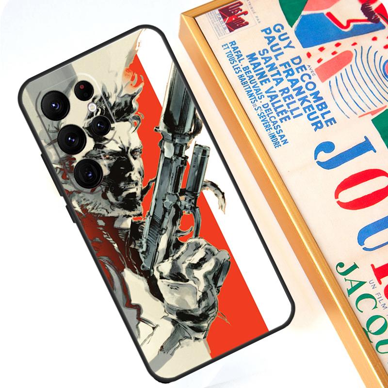 Metal Gear Solid Case For Samsung Galaxy S24 Ultra S23 S22 S20 S21 FE Note 10 20 Ultra S8 S9 S10 Plus Cover