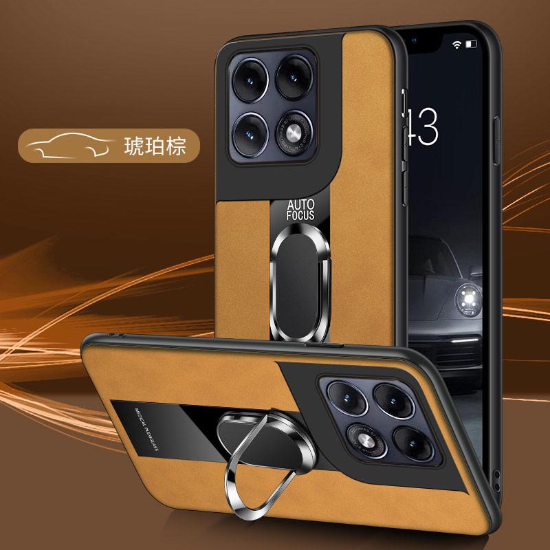Custodia di Lusso in Pelle di Pecora per Motorola Signature Edge 70 Pro Fusion+ Ultra 60 s 50 G67 G57 Power G86 G56 Copertura con Supporto ad Anello Magnetico
