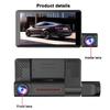 Three Recording High-definition Night Vision 3-channel Reversing Camera Integrated Car Driving Recorder