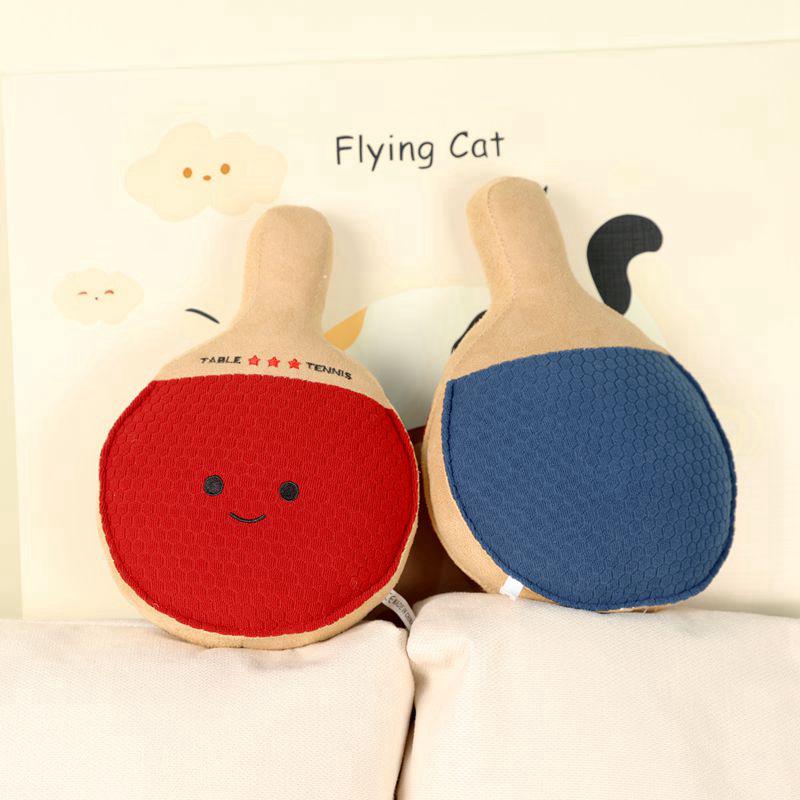 Cartoon Sports Ball Plush Toy: Tennis, Badminton, Basketball Gift Doll for Kids & Boyfriend