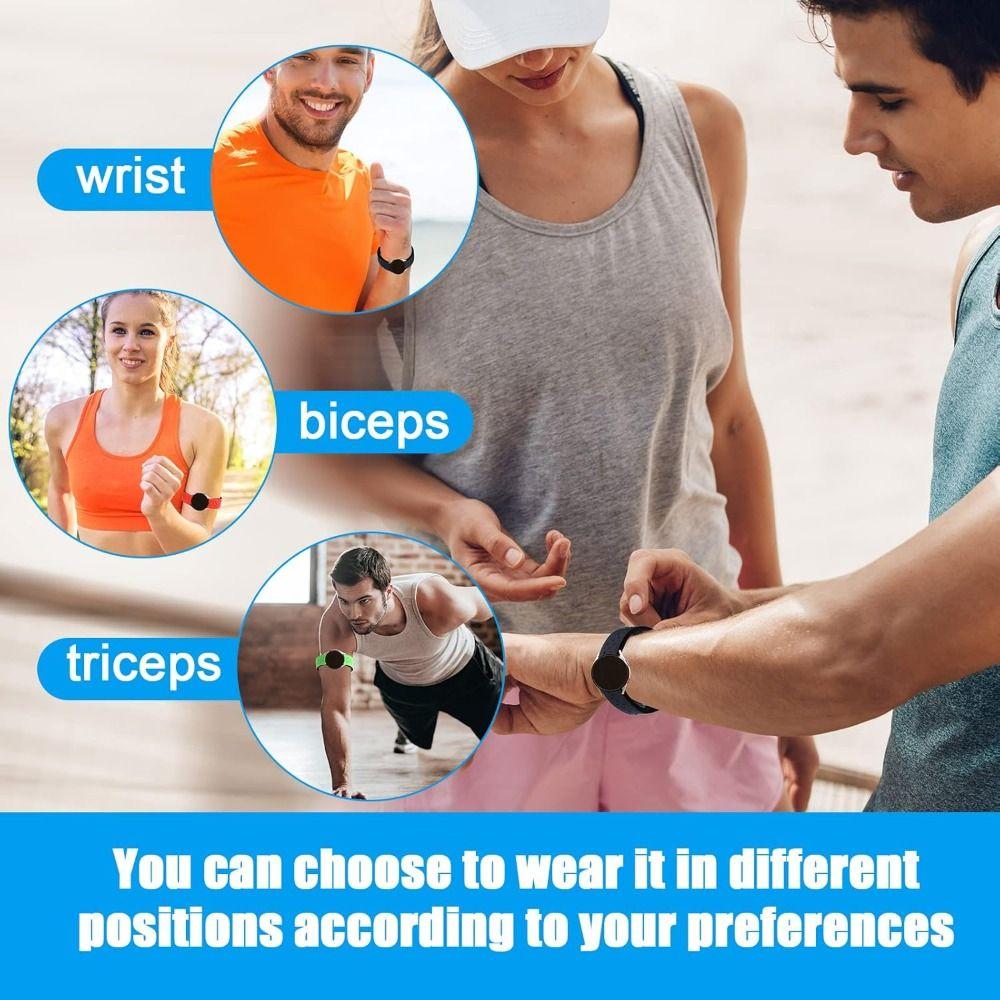 Nuova Fascia da Braccio Regolabile Universale Monocolore Cinturino per Monitor della Frequenza Cardiaca Fascia Elastica da Braccio