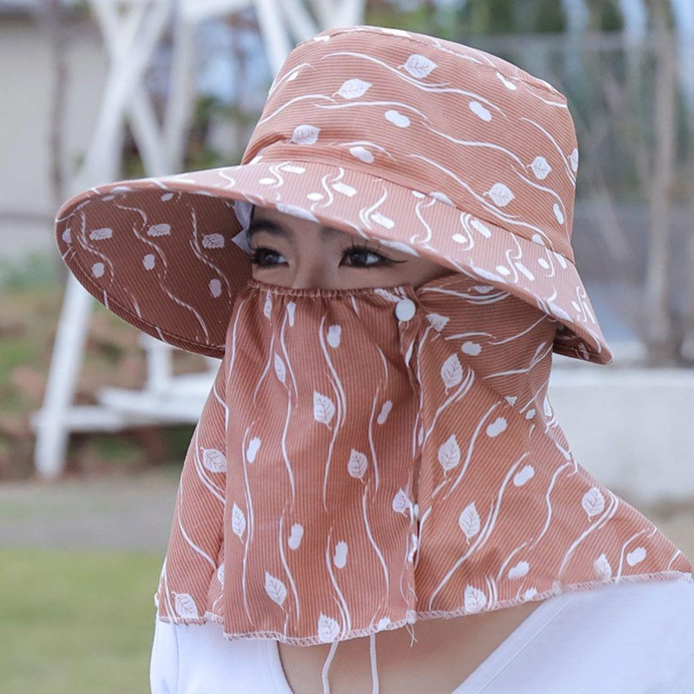 Fishing Hunting Hiking Summer Wide Brim Sun Hat UV Protection Hats Protective Cover Visor Caps