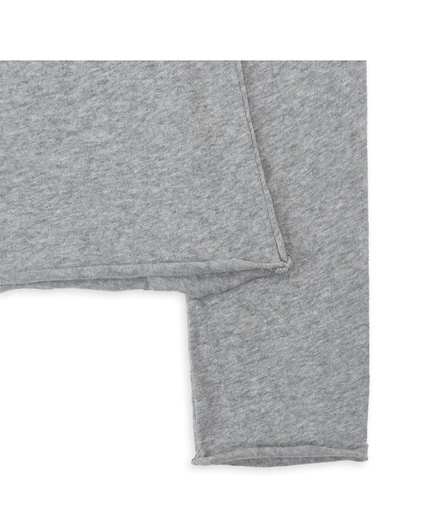 TUEWID Tuewid Gauze Crop Longsleeve T-Shirts Heather Gray