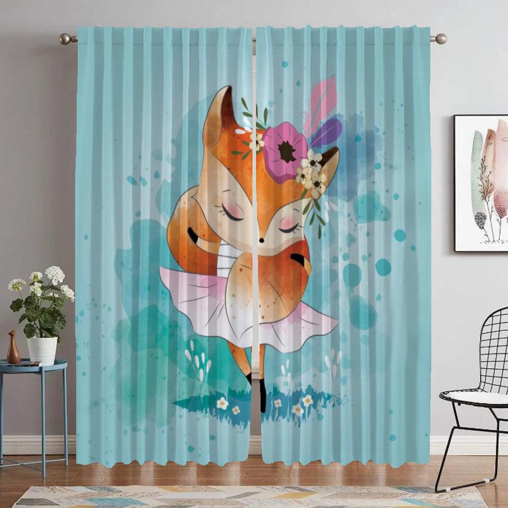 Eleganckie Zasłony Pokojowe do Camera Ballet Zasłony Wewnętrzne Domowe 2 Sztuki Rolety Okienne Tiul do Sypialni Przedział Salon